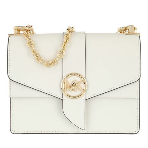 michael kors optic white|Michael Kors white crossbody bag.